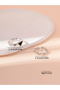 Pack of 2 - Silver Tone Heart Casual Rings - 3