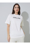 Cream Oversized Embroidered Cotton T-Shirt - 3