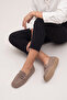 Women's Blunt Toe Casual Loafer Heviza Mink Suede - 6