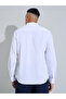 White Solid Textured Regular Fit Shirt - 5