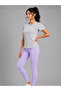 Grey Solid Short Sleeve Activewear T-shirt - 5