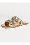 Embellished Flat Sandals - 6