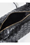 Black Woven Shoulder Bag - 5