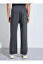 Charcoal Pintuck Oversized Joggers with Badge Detail - 4