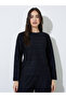 Purple Textured Boat Neck Long Sleeve Top - 3