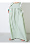 Green Solid Sleeveless Tie Top and Maxi Skirt Co-Ord Set - 4