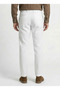 White Solid Trousers - 4