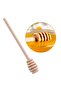 6PCS Classic Wooden Honey Dipper with Grooved Head - 5