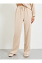 Beige Solid Buttoned Shirt and Loose Pants Co-Ords Set - 5