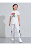 Boys Elasticated Cuff Joggers with Contrast Panel - 2