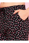 Black All Over Floral Print Shirt and Pants Pyjama Set - 2