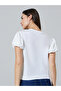 White Solid Puff Sleeve Regular Fit T-shirt - 5