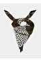 Green Animal Print Square Scarf - 2