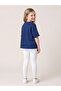 Girls Oversized T-Shirt with Chest Embroidery - 3