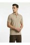 Beige Jacquard Structured Polo - 3