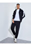 Black Embroidered Zip-Up Hoodie - 2