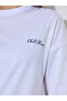White Slogan Print Oversized T-Shirt - 4
