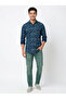 Teal Printed Shirt