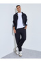Black Solid Elasticated Hem Relaxed Fit Joggers