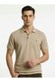 Beige Jacquard Structured Polo - 2