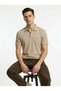 Beige Jacquard Structured Polo - 5