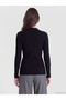 Lcw Modest Black High Neck Women's Ribbed Bodysuit - 4