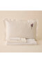 Elune Double 100% Cotton Pique Set White - 4