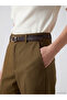 Women's Fabric Trousers with Belt - 3