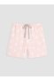 Two Mt Shop Quality Lcw Dream Pink Combed Cotton Printed Short Sleeve Women's Shorts Pajama Set - 5