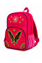 Shiny Patterned Pink Kindergarten Nursery School Bag for Girls