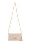 Covered Mini Women's Crossbody Bag with Star Charm Accessory, Mercury Cream