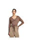 Women's Sweatshirt 3-Stripes Studio Soft Ballet Wrap Top Ky1960 - 2