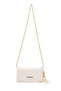 Covered Mini Women's Crossbody Bag with Star Charm Accessory Mercury White
