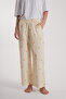 Women's Floral Detail Long Pajama Set - 6