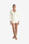 Women's Porcelain Cream Halsey Twill Tailord Crpd Jacket - 2