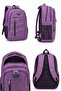 Ergonomic 4-Compartment, Multi-Compartment School and Daily Backpack for Teenagers with Laptop Compartment, Purple, for Middle School and High School. - 8
