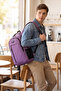 Ergonomic 4-Compartment, Multi-Compartment School and Daily Backpack for Teenagers with Laptop Compartment, Purple, for Middle School and High School. - 2
