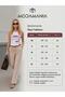 بلوزة نسائية أساسية ذات مظهر مضلع وحزام سميك - 3