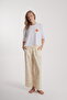 Women's Floral Detail Long Pajama Set - 3