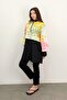 Women's Hijab Colorful Confetti Floral Pattern Printed Full Covered 3 Piece Swimsuit Set - 2