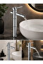 Bamboo Design Silver High Bowl Sink Faucet - 3