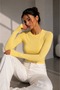 Soft Touch Finger-Loop Long Sleeve Basic Blouse St3439 - 3