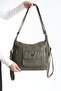 Gabriella Khaki Women's Daily Soft Leather Crossbody Shoulder Bag