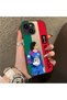 iPhone 15 Plus/14 Plus Compatible Hard Acrylic Back Silicone Edge Lens Protection Star Football Player Case - 3
