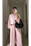 Pink Bat Sleeve Detailed Trousers Set - 4025 - 2