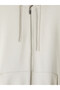 Beige Hooded Soft Touch Women's Zippered Sweatshirt - 2
