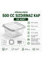20 Pieces 500 Cc Leakproof Transparent Pet Food Container Salad Appetizer Yogurt Takeaway Container