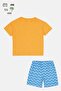 Kids Boy 3 Pcs Heather T-Shirt and Shorts with Iron on Patches, Multicolor - 3