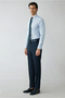 6 Drop Regular Fit Standard Cut Classic Fabric Trousers - 2