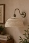 Bohemian Cream Recycle Yarn Jute Handmade Metal Antique Body Sconce Wall Lamp Modern Hotel Cafe Vintage Living Room Bedroom Stair Retro - 2
